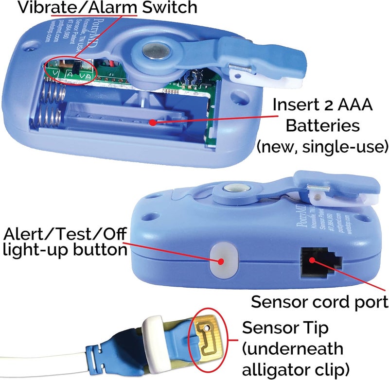 Wet-Stop 3 Bedwetting Alarm with 6 Alarms & Vibration for Potty Training - Blue - Image 4